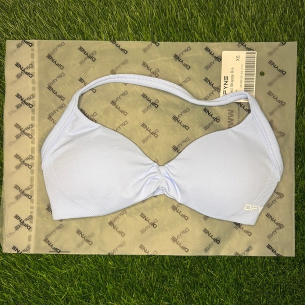 Dfyne impact strappy bra sky blue extra small
